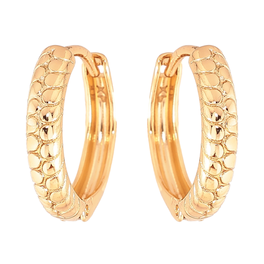 Сережки Xuping Колір Позолота 18K колечка Декоративний візерунок фото №1 Сережки Xuping Колір Позолота 18K колечка Декоративний візерунок фото №1