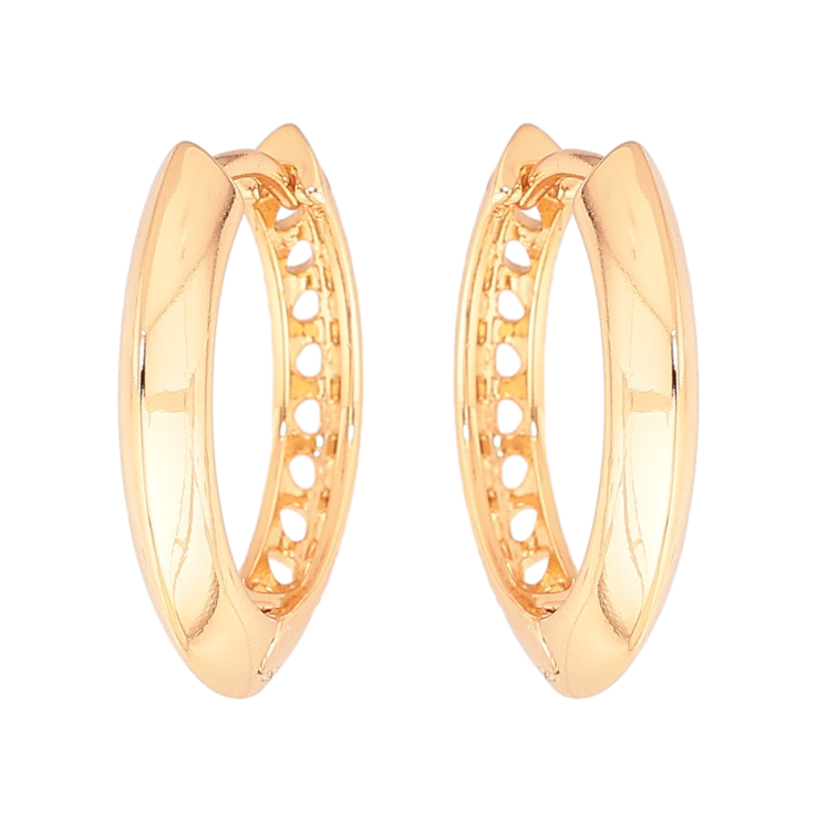 Сережки Xuping Колір Позолота 18K колечка Декоративні фото №6