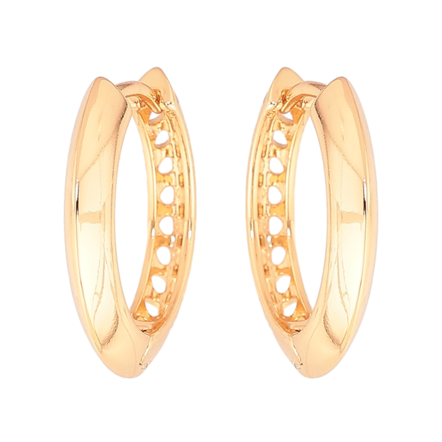 Серьги Xuping Цвет Позолота 18K колечки Декоративные фото №1