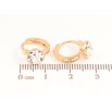 Серьги Xuping Цвет Позолота 18K колечки Кристаллы фото №2 Серьги Xuping Цвет Позолота 18K колечки Кристаллы фото №2