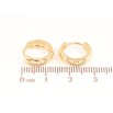 Серьги Xuping Цвет Позолота 18K колечки Классика, шир. 4мм ø 14мм фото №2