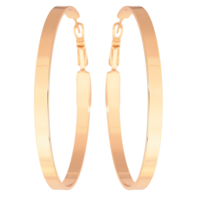 Сережки Xuping колір Позолота 18K кільця (конго) Класика ø 5.5см фото №5