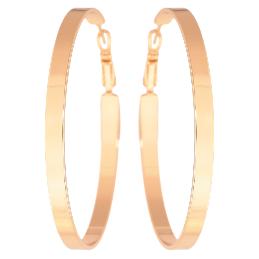 Сережки Xuping колір Позолота 18K кільця (конго) Класика ø 5.5см фото №1