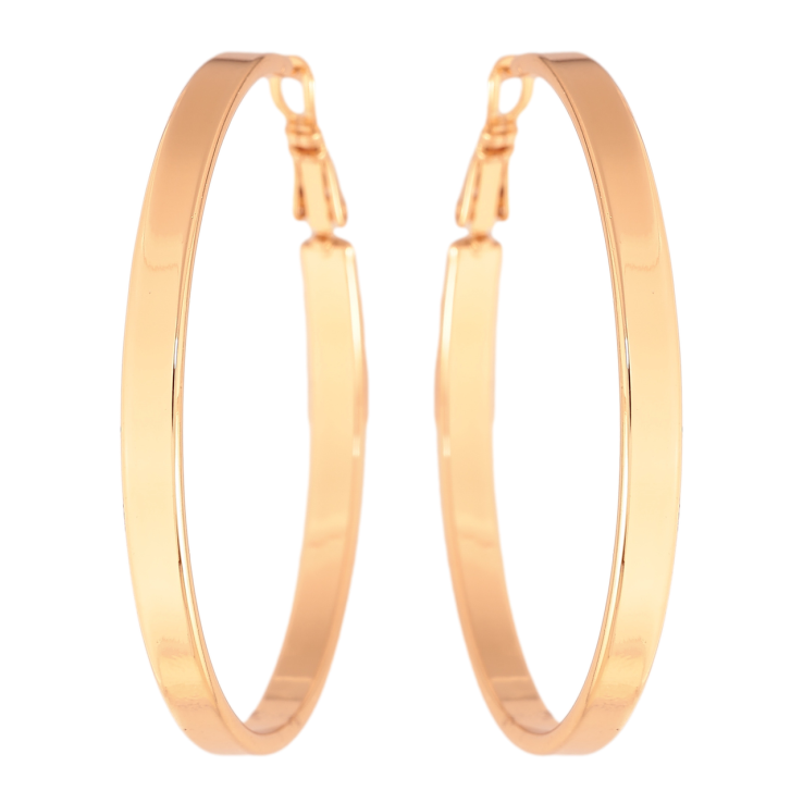 Сережки Xuping колір Позолота 18K кільця (конго) Класика ø 5см фото №11