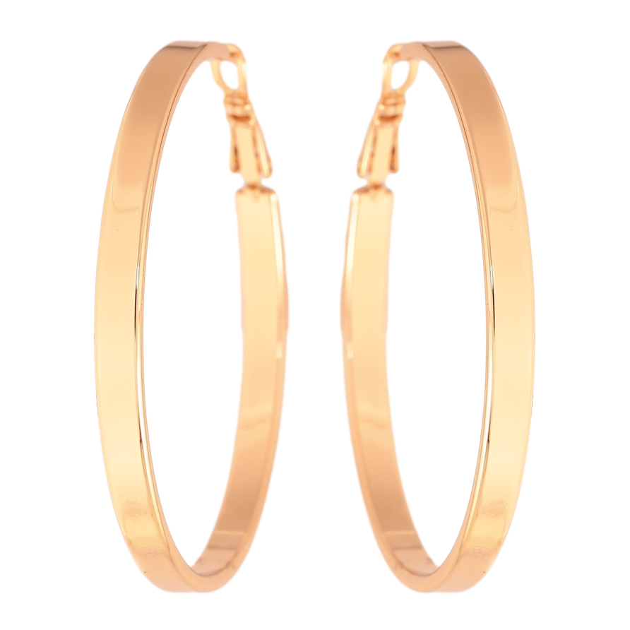 Сережки Xuping колір Позолота 18K кільця (конго) Класика ø 5см фото №1