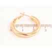 Сережки Xuping колір Позолота 18K кільця (конго) Класика ø 2.5см фото №2