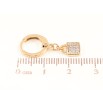 Сережки Xuping колір Позолота 18K підвіски на колечках Замочки з кристалами фото №2