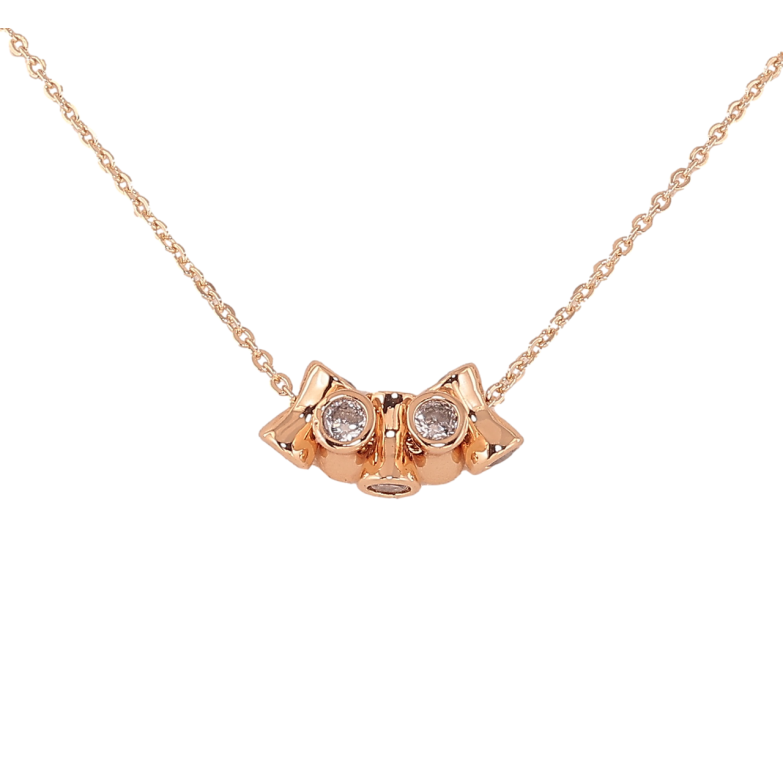 Кулон на цепочке Xuping Цвет Позолота 18K Декоративная подвеска с кристаллами длина 46,51 см х 1,5 мм фото №8