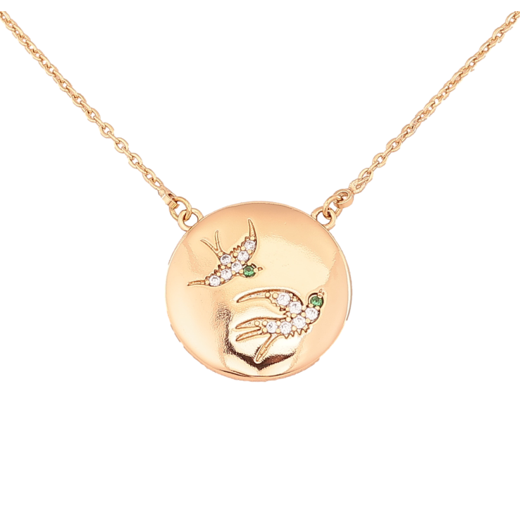 Кулон на ланцюжку Xuping Колір Позолота 18K Ластівки довжина 42-47см х 1.5мм фото №22 Кулон на ланцюжку Xuping Колір Позолота 18K Ластівки довжина 42-47см х 1.5мм фото №22