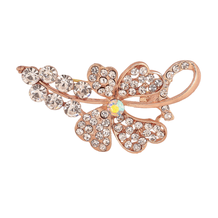 Брошка Квітка зі стразами фото №21
