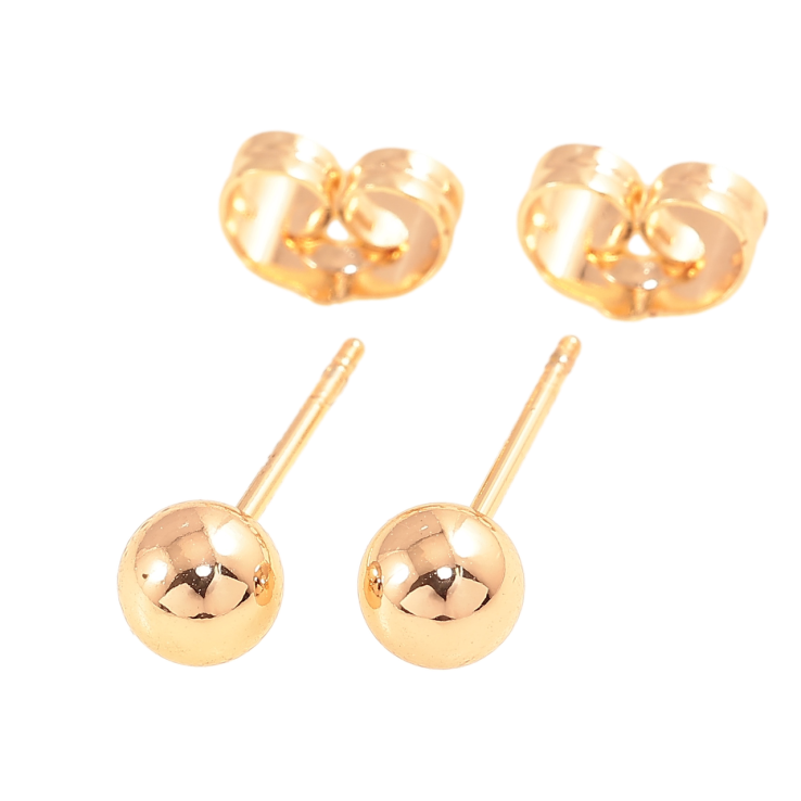 Серьги Xuping M&L Цвет 18K пусеты Шарики ø 5мм фото №12