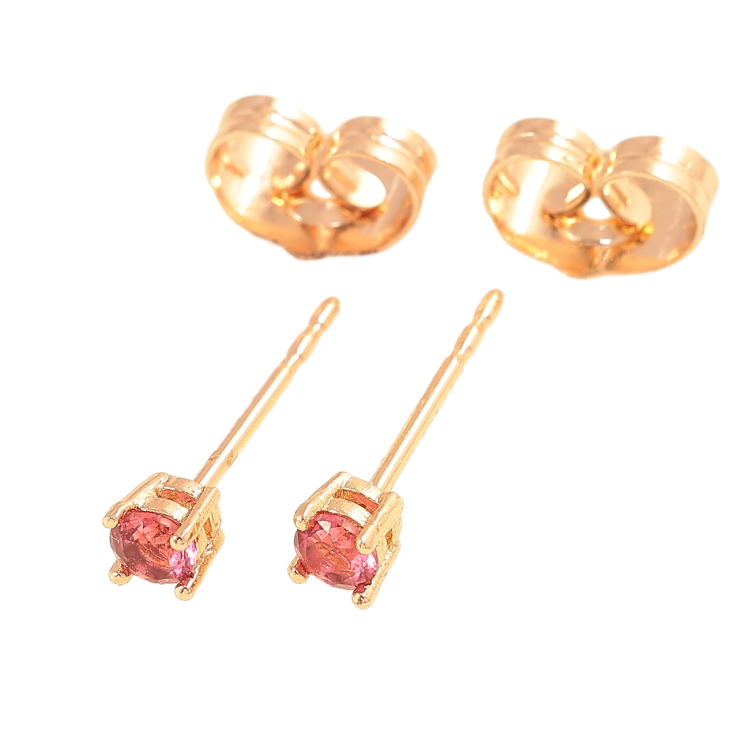 Серьги Xuping M&L Цвет 18K пусеты Малиновый кристалл в 4-х крапановой оправе ø 3мм фото №22