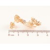 Серьги Xuping M&L Цвет 18K пусеты Цветочный узор фото №2