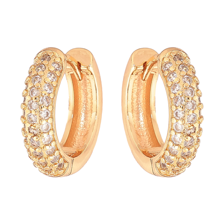 Серьги Xuping M&L Цвет 18K колечки Инкрустация кристаллами фото №5