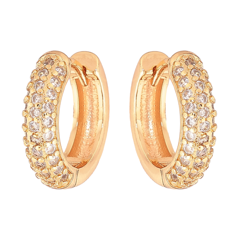 Серьги Xuping M&L Цвет 18K колечки Инкрустация кристаллами фото №2