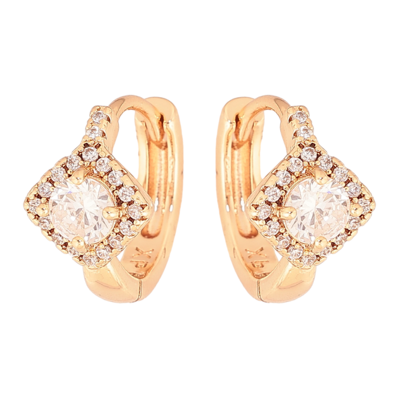 Сережки Xuping M&L Колір 18K колечка Інкрустація кристалами фото №1