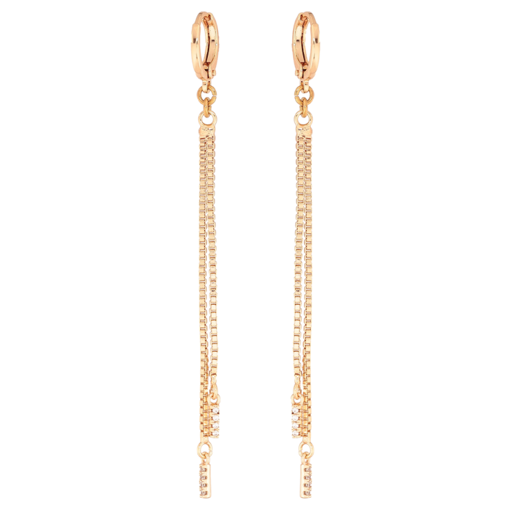 Серьги Xuping M&L Цвет 18K подвески на колечках Подвески с цепочками фото №16