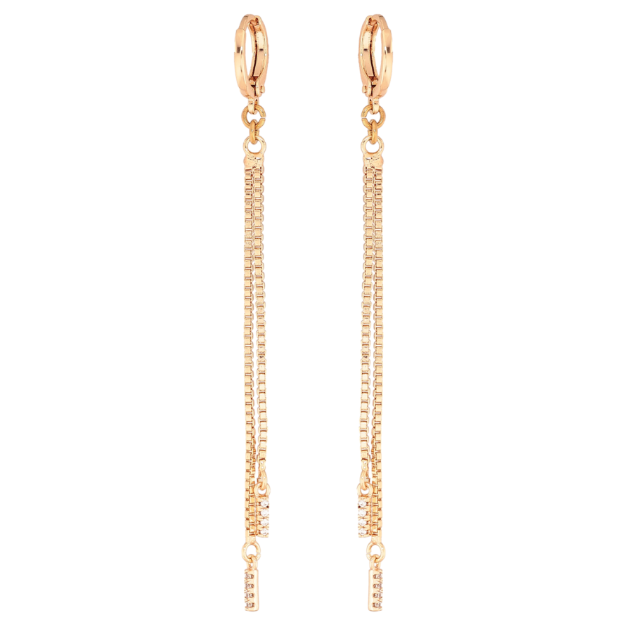 Серьги Xuping M&L Цвет 18K подвески на колечках Подвески с цепочками фото №1