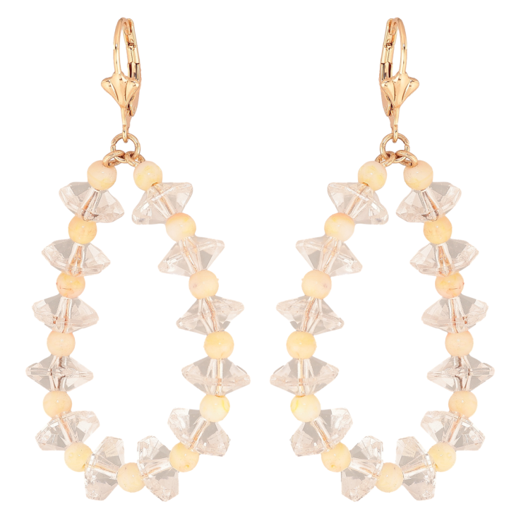 Сережки Xuping M&L Колір 18K французький замок Підвіски з кристальними намистинами фото №13 Сережки Xuping M&L Колір 18K французький замок Підвіски з кристальними намистинами фото №13