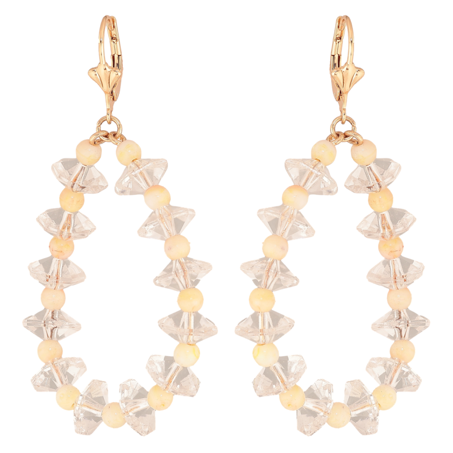 Сережки Xuping M&L Колір 18K французький замок Підвіски з кристальними намистинами фото №1