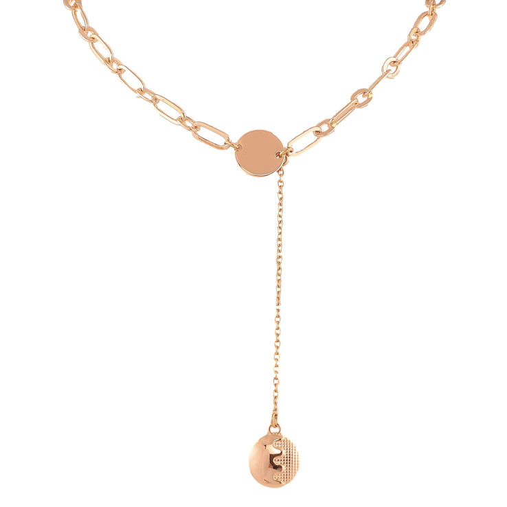 Кулон на ланцюжку Xuping M&L Колір 18К Кругла підвіска на ланцюжку розмір 42-47см х 4-5мм фото №16