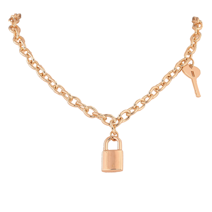 Кулон на ланцюжку Xuping M&L Колір 18К Замочок з ключиком розмір 45-51см х 6мм фото №15