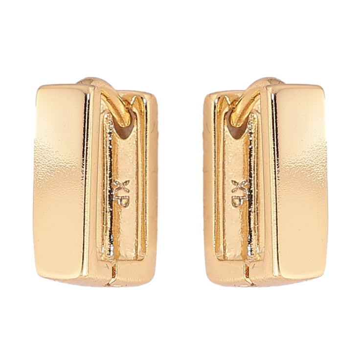 Сережки Xuping колір Позолота 14K колечка Прямокутні фото №13