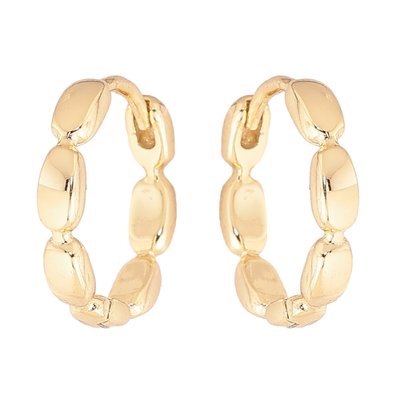 Серьги Xuping цвет Позолота 14K колечки Декоративные фото №2