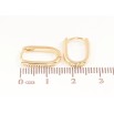Серьги Xuping цвет Позолота 14K колечки Овалы 15мм фото №2