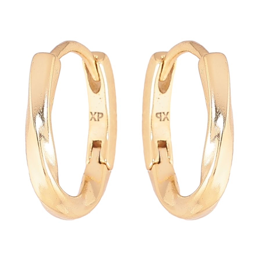 Серьги Xuping цвет Позолота 14K колечки Декоративный узор фото №1