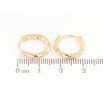 Серьги Xuping цвет Позолота 14K колечки Декоративный узор фото №2