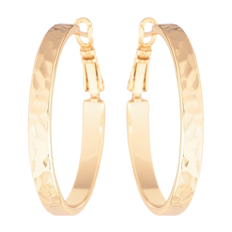 Серьги Xuping цвет Позолота 14K кольца (конго) Декоративный узор ø 3.5см фото №10