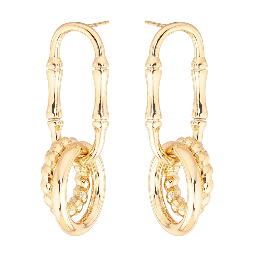 Сережки Xuping колір Позолота 14K пусети Декоративні підвіски фото №1