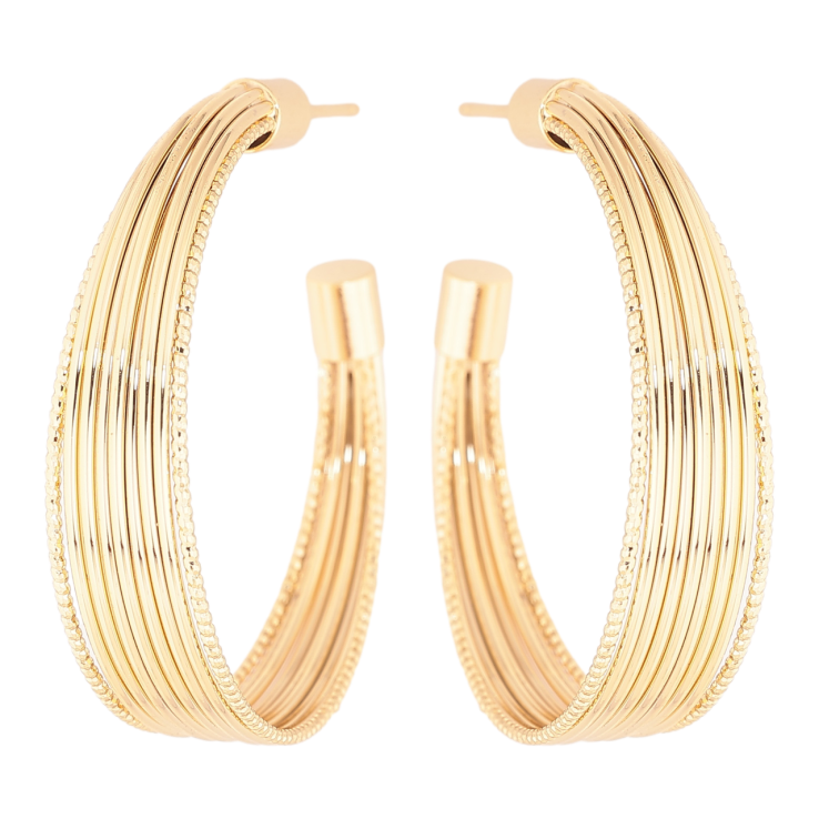 Сережки Xuping колір Позолота 14K пусети Дуги фото №18