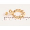 Сережки Xuping колір Позолота 14K пусети Круглі підвіски фото №2