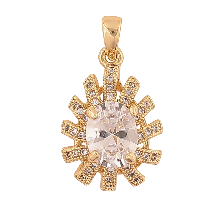 Кулон Xuping Колір Позолота 14K Декоративна крапелька з кристалами для ланцюжка до 2мм фото №1 Кулон Xuping Колір Позолота 14K Декоративна крапелька з кристалами для ланцюжка до 2мм фото №1