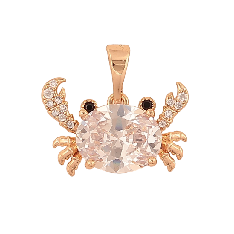 Кулон Xuping M&L Цвет 18К Кристальный краб для цепочки до 5мм фото №2