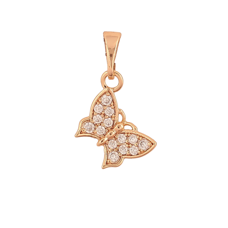 Кулон Xuping M&L Цвет 18К Бабочка с кристаллами для цепочки до 5мм фото №9
