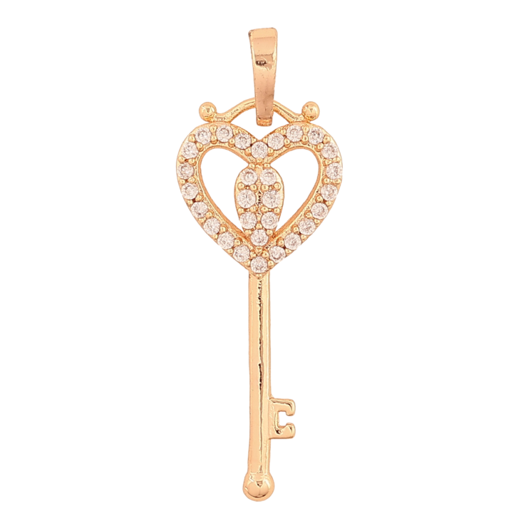 Кулон Xuping M&L Колір 18К Ключик з кристалами для ланцюжка до 5мм фото №8