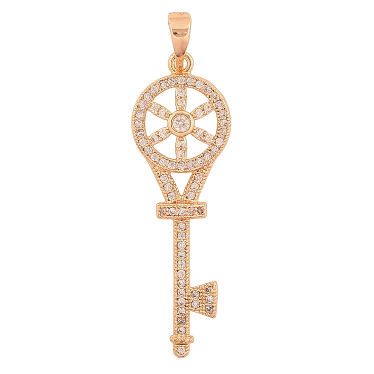 Кулон Xuping M&L Колір 18К Ключик з кристалами для ланцюжка до 5мм фото №6