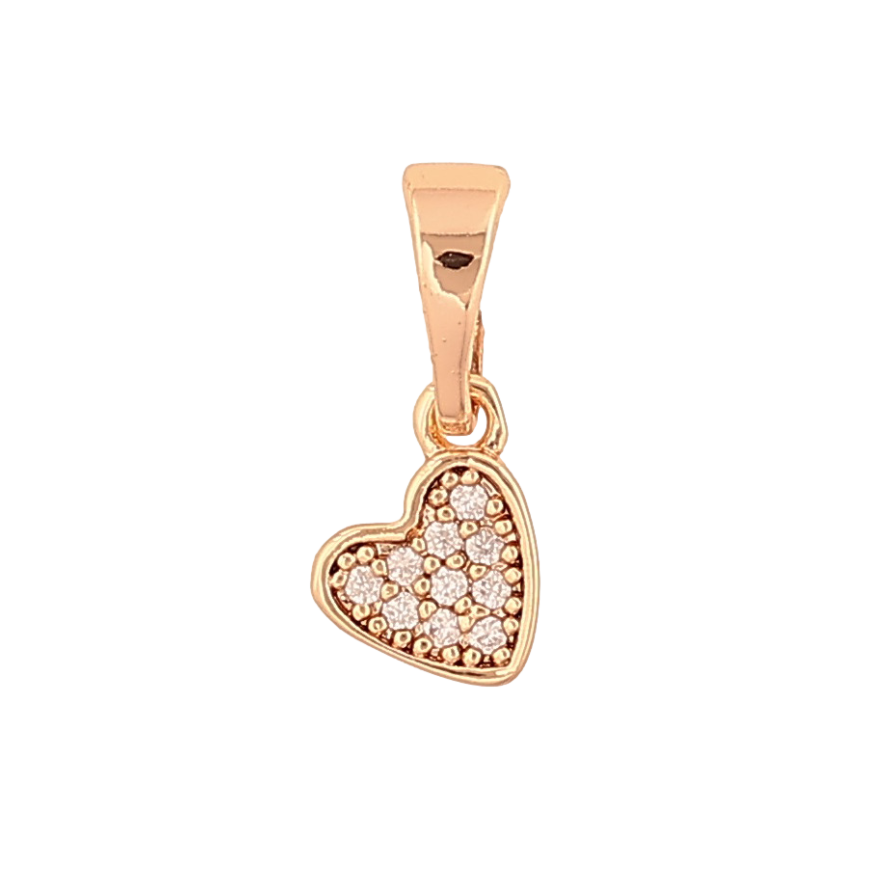 Кулон Xuping M&L Колір 18К Сердечко з кристалами для ланцюжка до 5мм фото №1