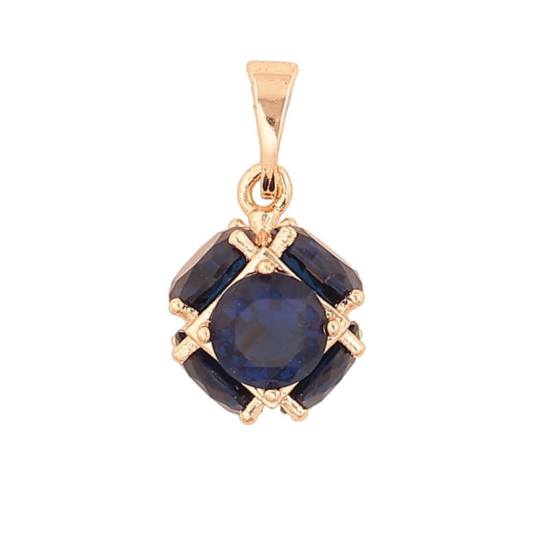 Кулон Xuping M&L Цвет 18К Шарик из синих кристаллов, ø 10 мм для цепочки до 5мм фото №1