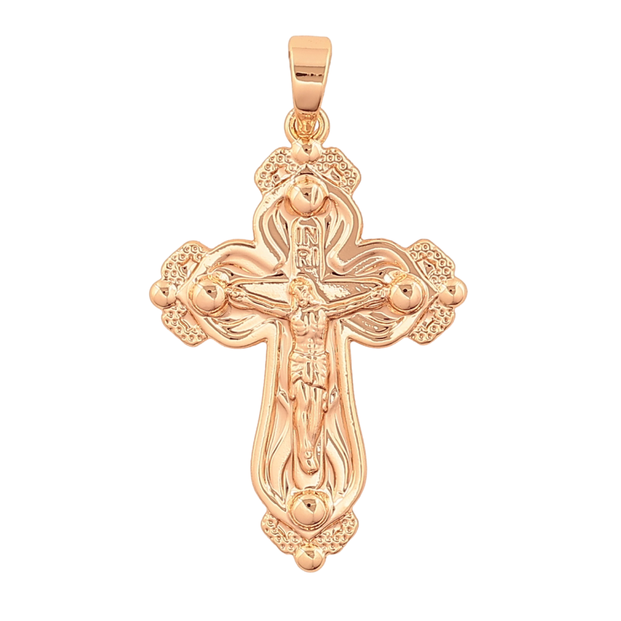 Кулон Xuping M&L Цвет 18К Крест с Распятием для цепочки до 5мм фото №1