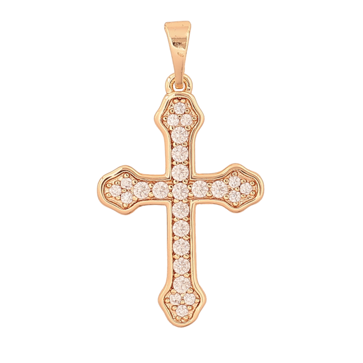 Кулон Xuping M&L Цвет 18К Крест с кристаллами для цепочки до 5мм фото №1