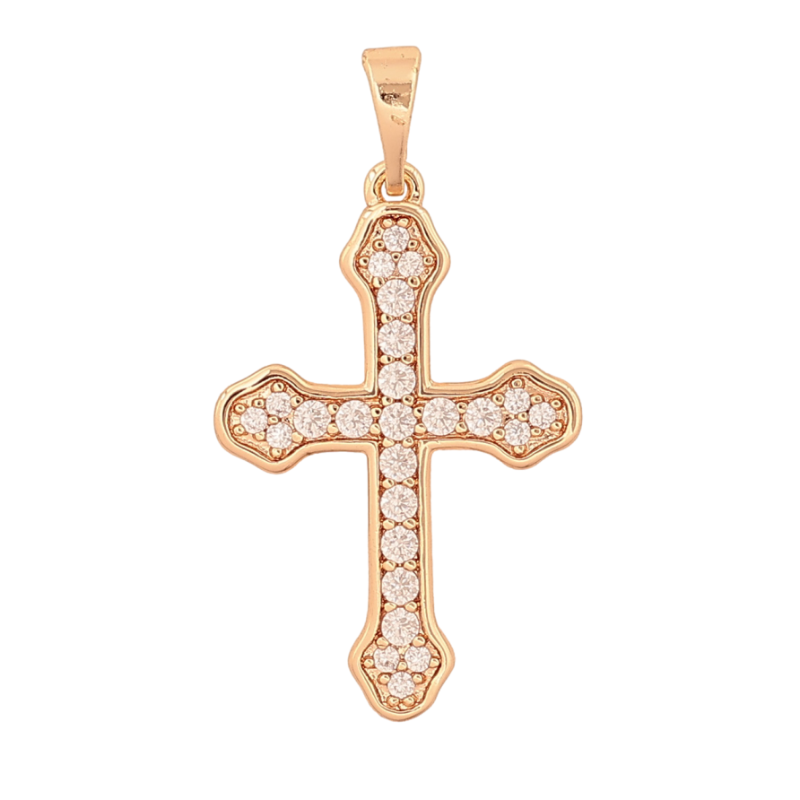 Кулон Xuping M&L Цвет 18К Крест с кристаллами для цепочки до 5мм фото №1