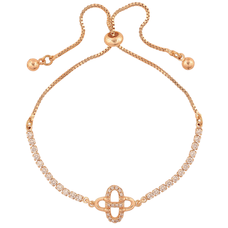 Браслет Xuping M&L Колір 18K Доріжка кристалів з вставкою на бігунку 10-23см х 1-12мм фото №1