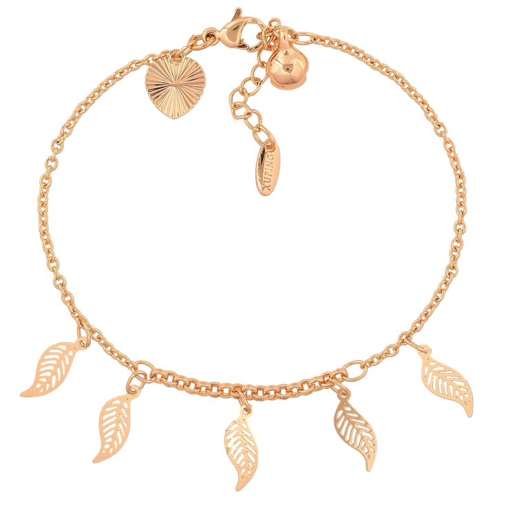 Браслет Xuping M&L Колір 18K Ланцюжок с листочками розмір з доп. ланцюжком 17-20см х 2мм фото №16