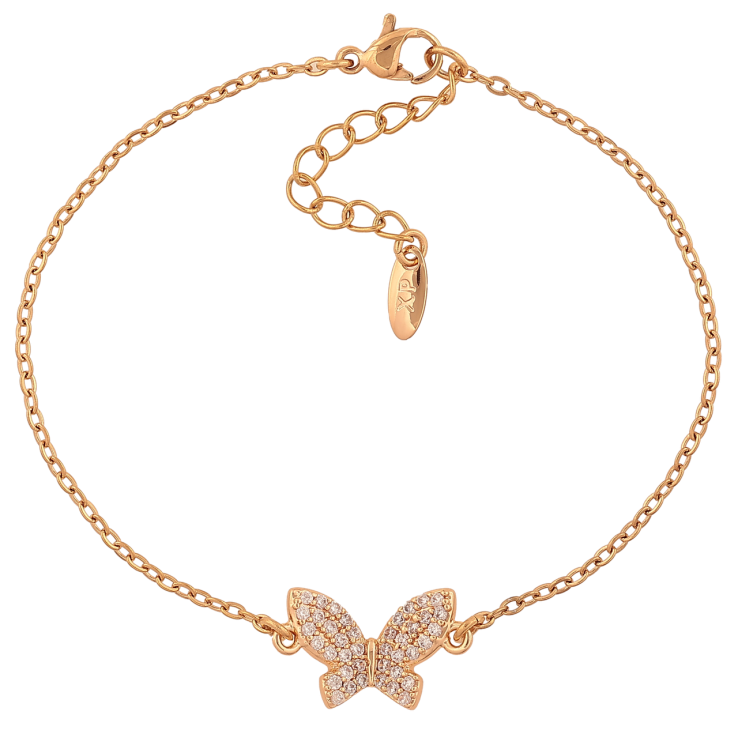 Браслет Xuping M&L Колір 18K Ланцюжок з метеликом розмір з доп. ланцюжком 17.5-20.5см х 1.5-10мм фото №21