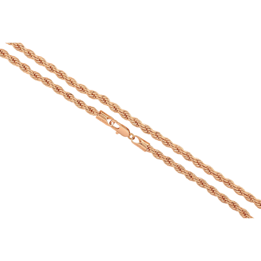 Цепочка Xuping M&L Цвет 18К Плетение Веревка длина 50см х 4мм фото №1