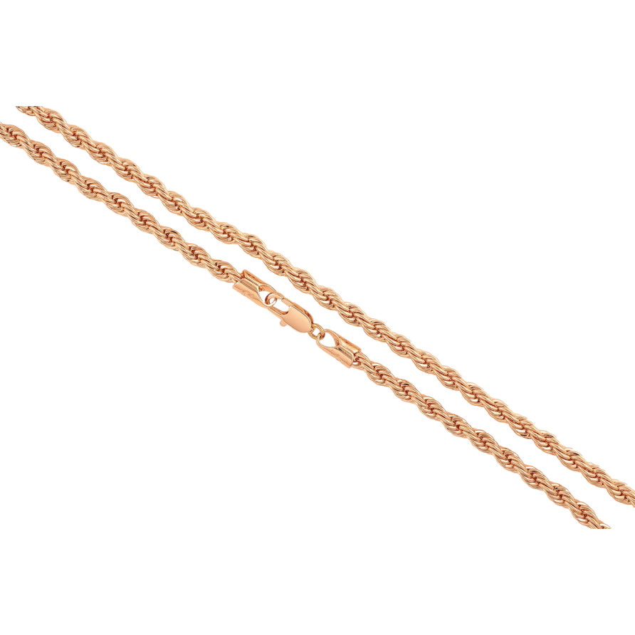 Ланцюжок Xuping M&L Колір 18К Плетіння Мотузка довжина 55см х 4мм фото №1